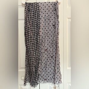 Vera Bradley Gray Penguin Print Scarf